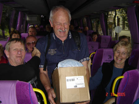 01798 GRAHAM BARTRAM CLEANING OUT THE BUS LOCKERS
